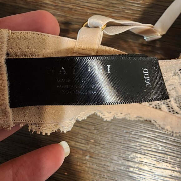 Natori Feathers Contour Underwire Plunge Bra 36DD - Picture 9 of 13